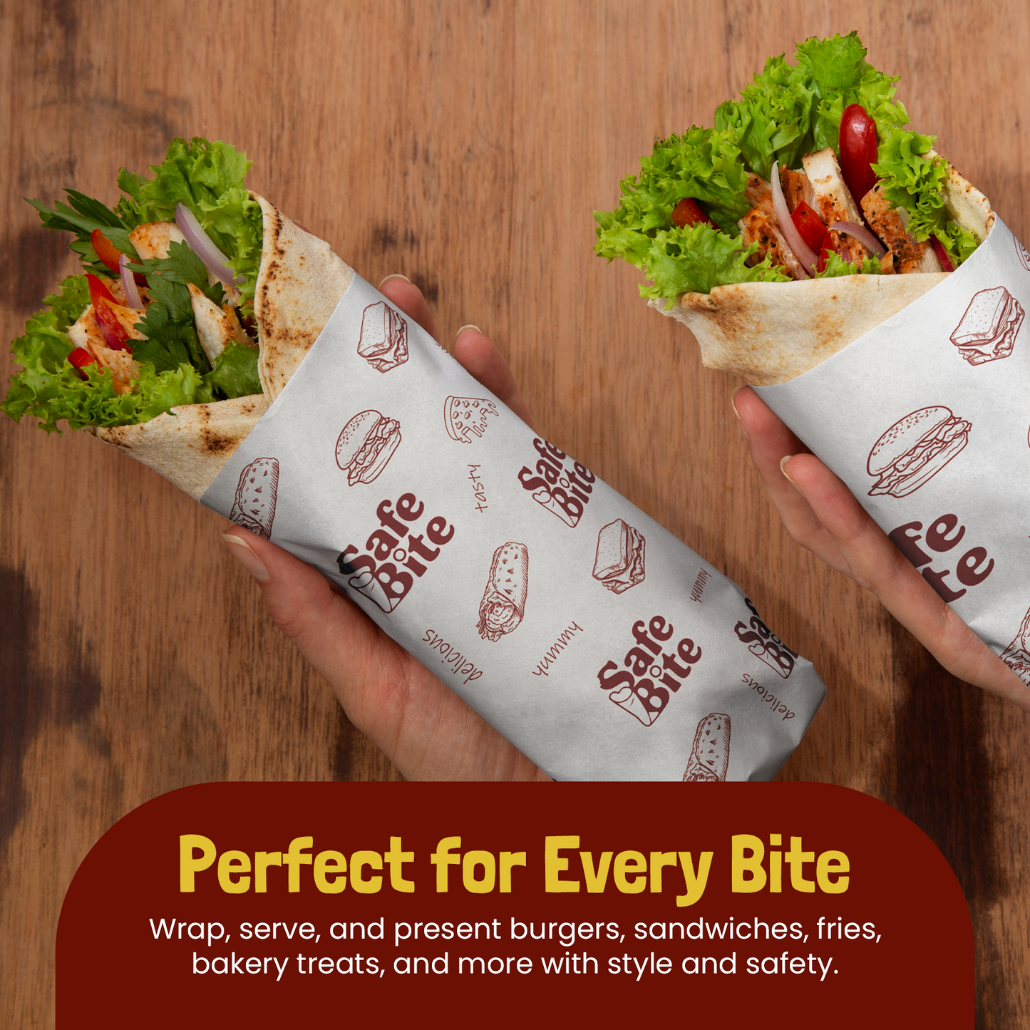 Greaseproof Food Wrapping Paper - 10x12"