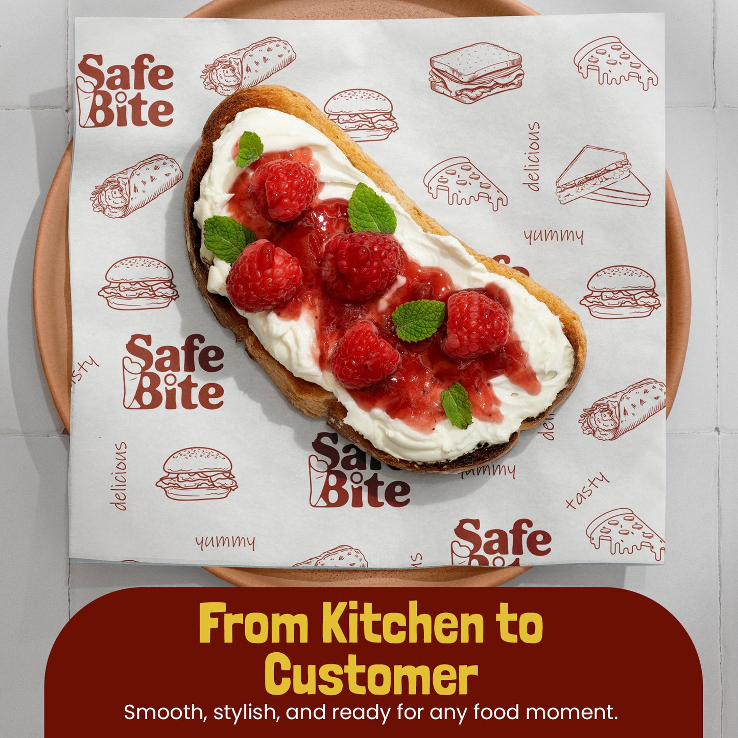 Greaseproof Food Wrapping Paper - 10x12"